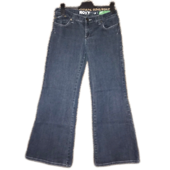AWESOME VINTAGE 90'S LOW WAIST SUPER WIDE LEG SKATER JEANS 👖 - Picture 2 of 9